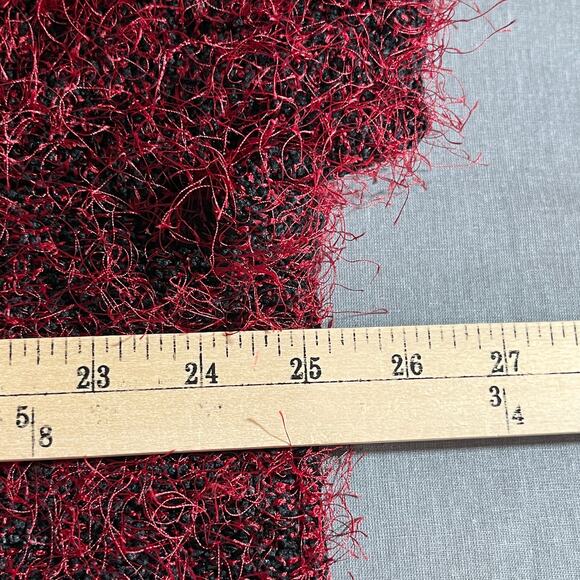 Karen Kane Lifestyle Sweater Womens Size 3X Red Knit Hairy Pullover Long Sleeves - Picture 9 of 9